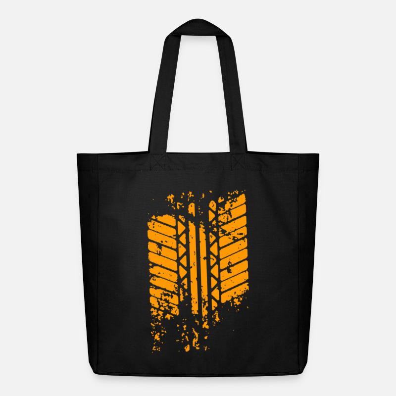 trace de pneu - Tote bag Stanley/Stella Midweight recyclé - noir