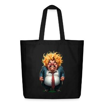 Caricature de citoyen en colère - Tote bag Stanley/Stella Midweight recyclé - noir - Devant