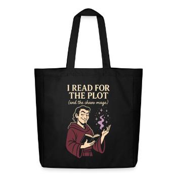 Booktok Fantasy Bookish Humor Geschenk Für - Midweight recycelter Stoffbeutel von Stanley/Stella - Schwarz - Vorne