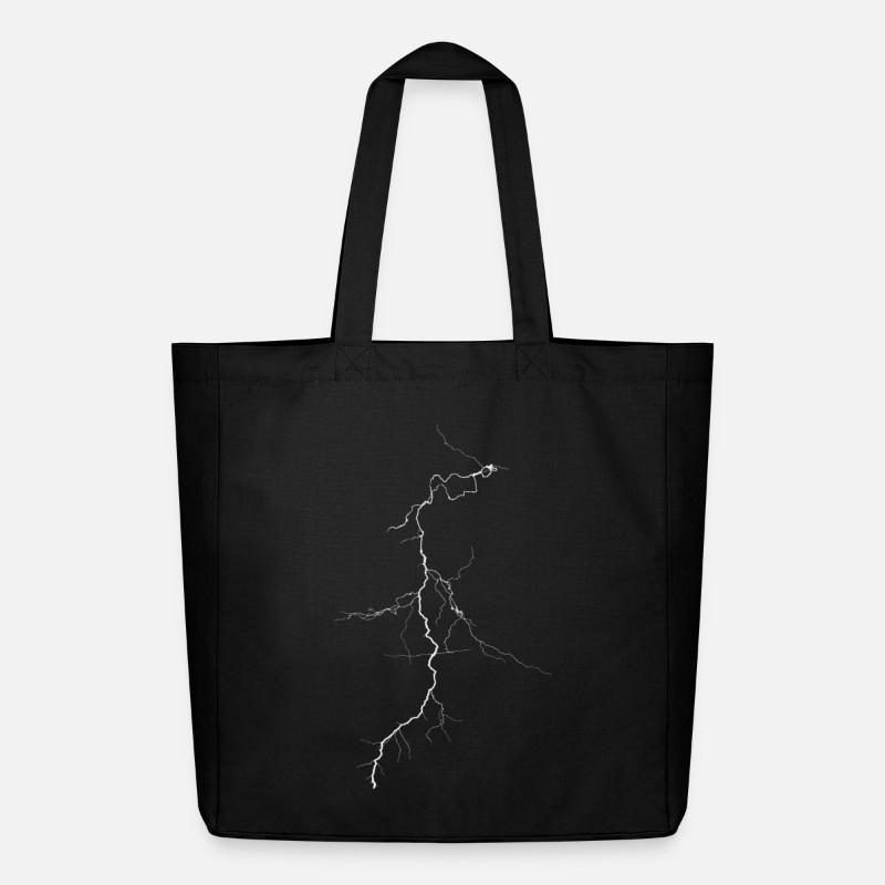 lightning - Midweight Recycled Tote Bag by Stanley/Stella - black