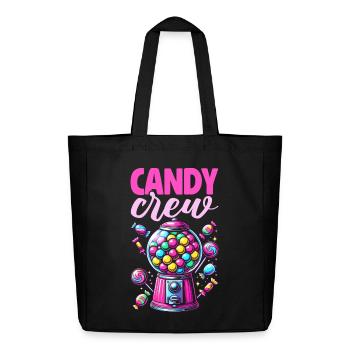 Candy Crew Decoration Candy Lover Sweet Tooth - Midweight Recycled Tote Bag by Stanley/Stella - black - Front