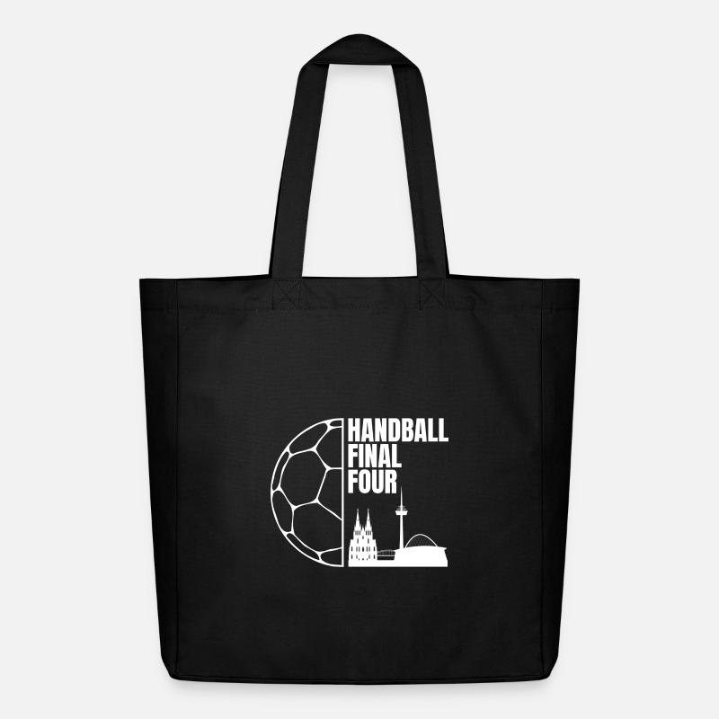 Handball Final Four Skyline - Midweight recycelter Stoffbeutel von Stanley/Stella - Schwarz