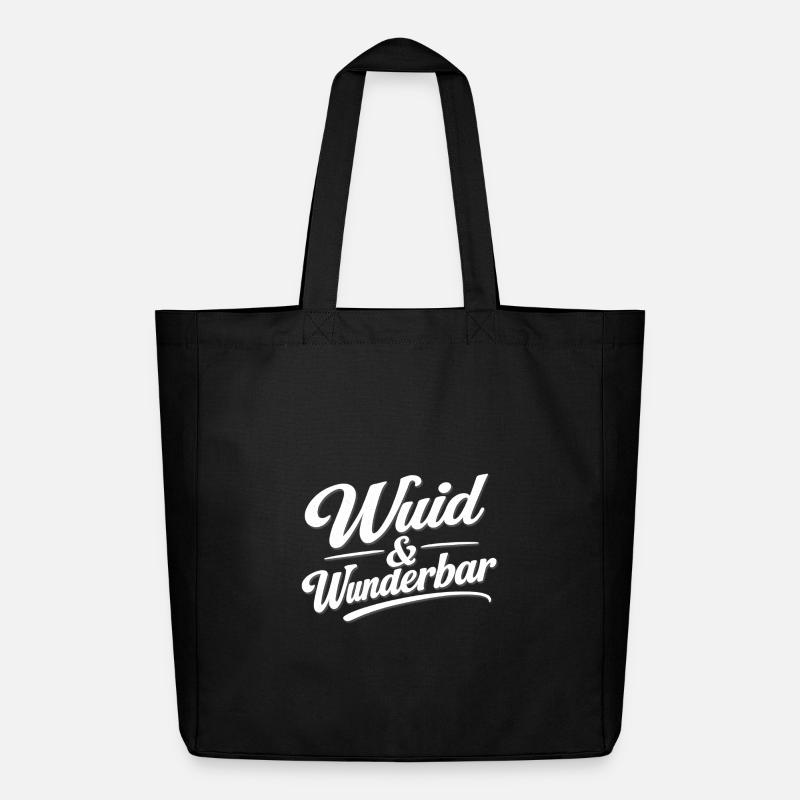 Wuid & Wunderbar - Midweight recycelter Stoffbeutel von Stanley/Stella - Schwarz