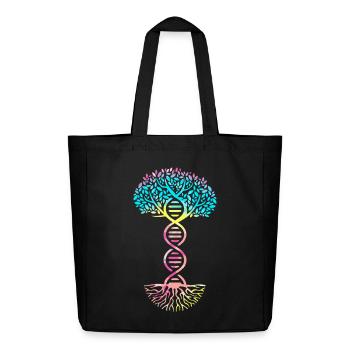 Structural formula molecule - Midweight Recycled Tote Bag by Stanley/Stella - black - Front