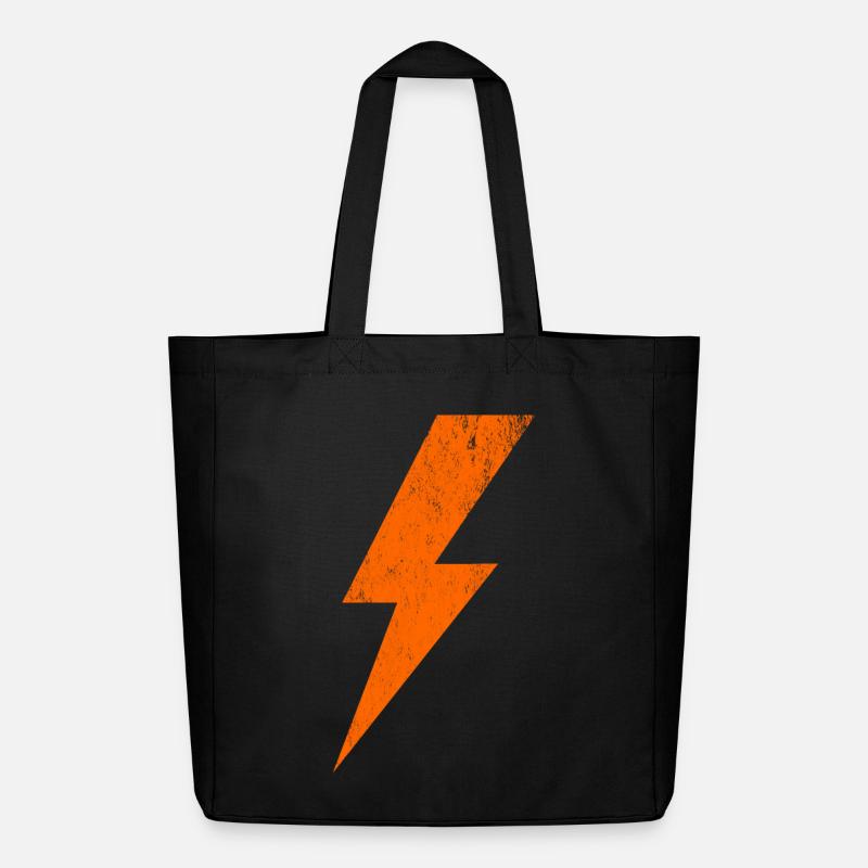 Conception d’éclair lumineux - Tote bag Stanley/Stella Midweight recyclé - noir