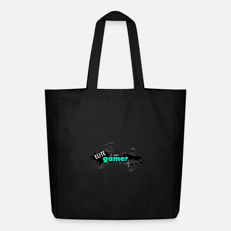 Elite Gamer Design mit dynamischem Text - Midweight recycelter Stoffbeutel von Stanley/Stella - Schwarz