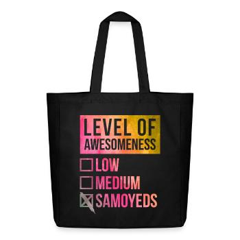 Samoyed - Midweight Recycled Tote Bag by Stanley/Stella - black - Front