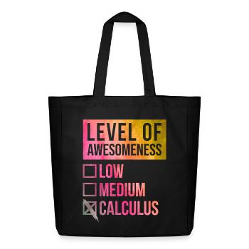 calcul - Tote bag Stanley/Stella Midweight recyclé - noir - Devant