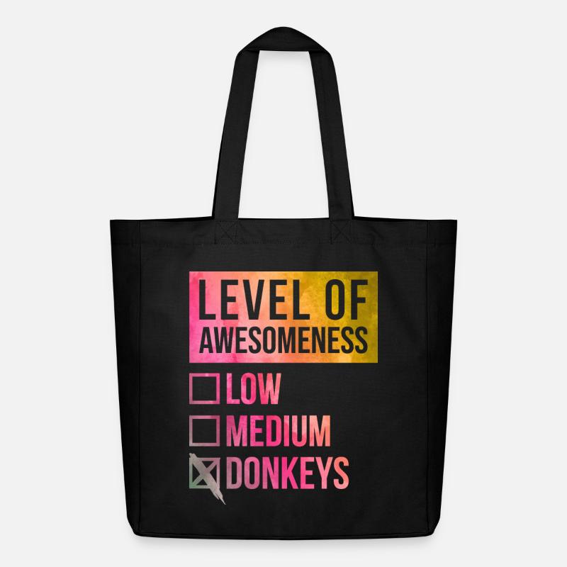 Donkey - Midweight Recycled Tote Bag by Stanley/Stella - black