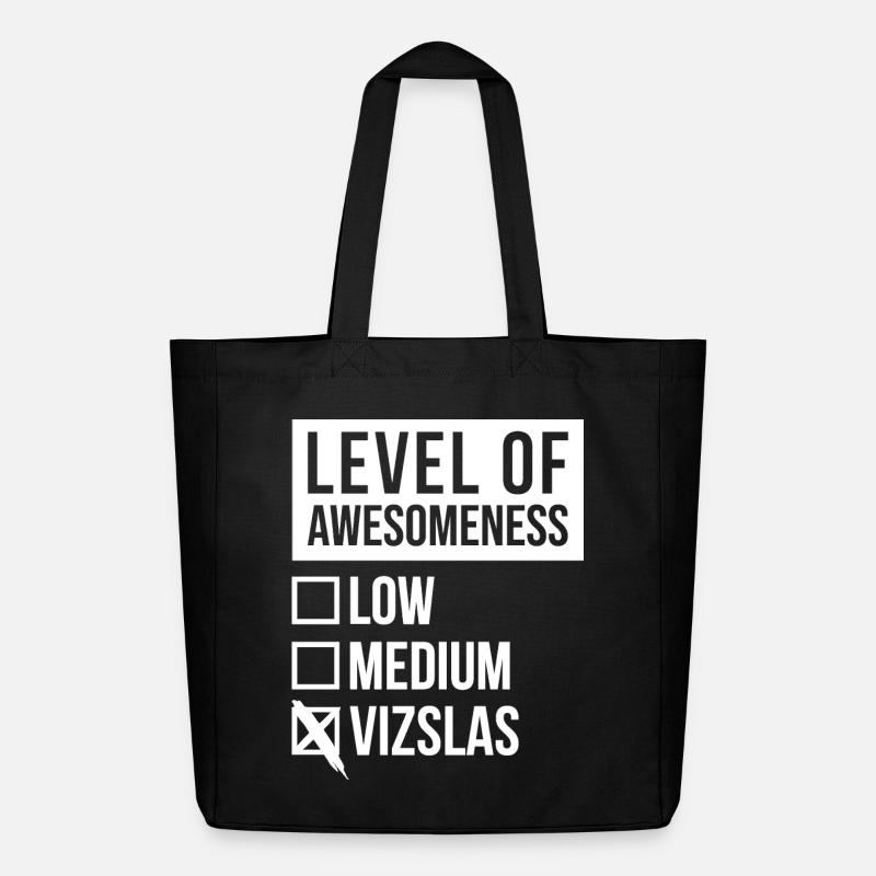 Vizsla - Midweight Recycled Tote Bag by Stanley/Stella - black