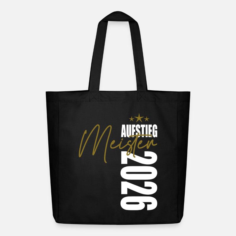 Meister 2026 - Midweight recycelter Stoffbeutel von Stanley/Stella - Schwarz