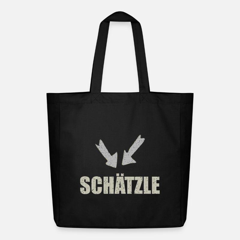 schätzle - Midweight recycelter Stoffbeutel von Stanley/Stella - Schwarz