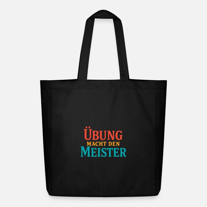 Übe das Schmieden des Meisters - Midweight recycelter Stoffbeutel von Stanley/Stella - Schwarz