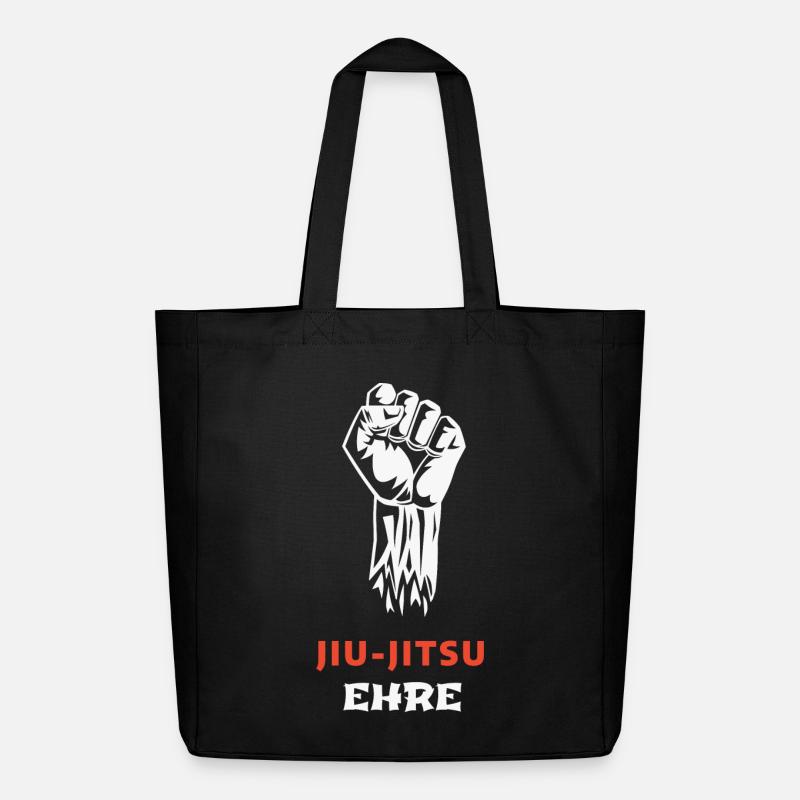 JIU-JITSU: Honor above all else - Midweight Recycled Tote Bag by Stanley/Stella - black