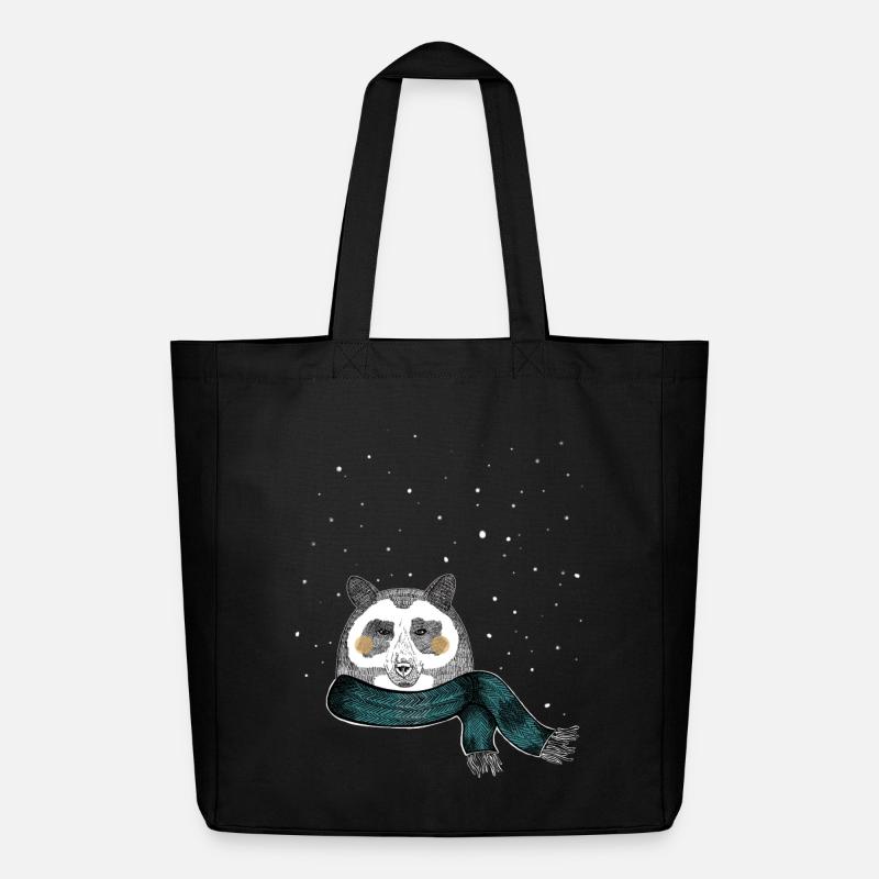 Winter bear - Midweight Recycled Tote Bag by Stanley/Stella - black