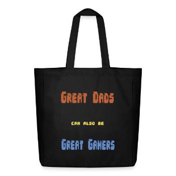 Gamerpapa Father's Day Gift - Midweight Recycled Tote Bag by Stanley/Stella - black - Front