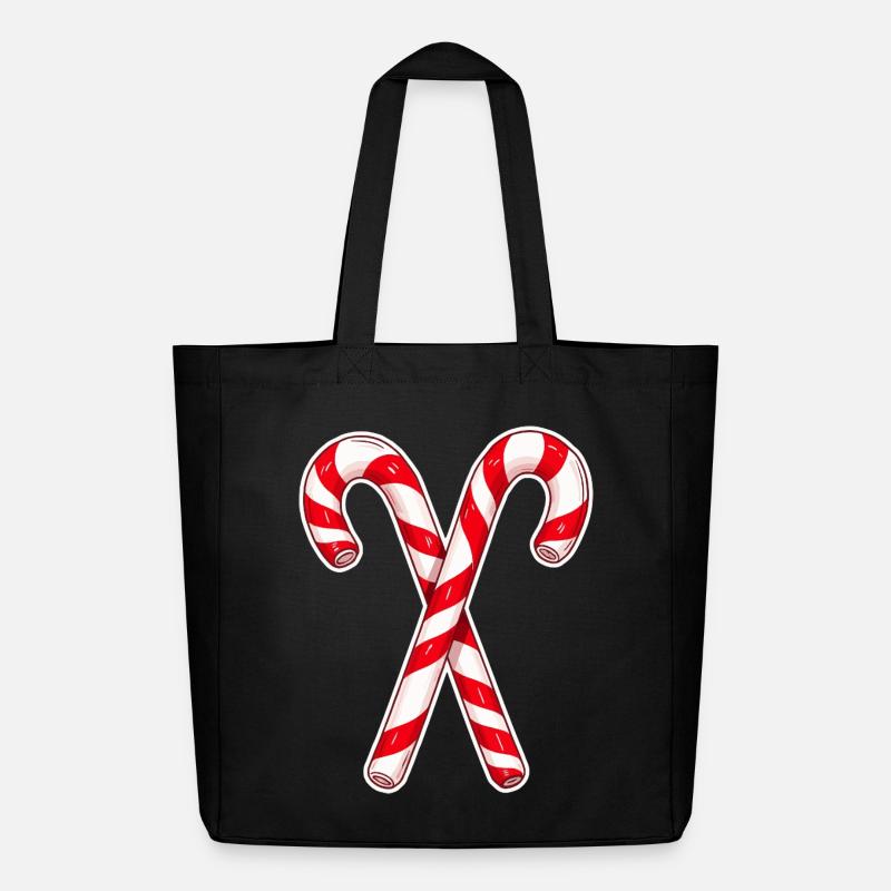 Duo croisé de cannes d’orge d’orge - Tote bag Stanley/Stella Midweight recyclé - noir