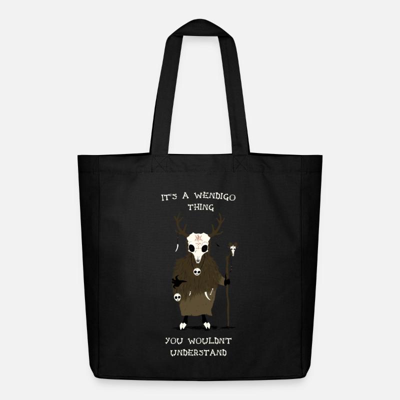 It's A Wendigo Thing - Midweight recycelter Stoffbeutel von Stanley/Stella - Schwarz