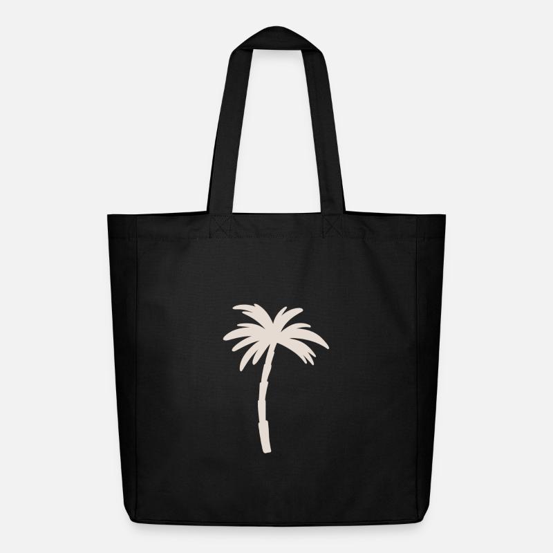 Palm tree - Midweight Recycled Tote Bag by Stanley/Stella - black