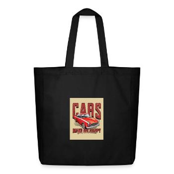 Retro Car Rust Look - Midweight Recycled Tote Bag by Stanley/Stella - black - Front