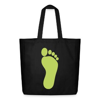 green foot feet foot care podiatrist podiatrist - Midweight Recycled Tote Bag by Stanley/Stella - black - Front