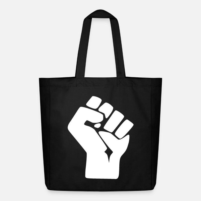 fist - Midweight Recycled Tote Bag by Stanley/Stella - black