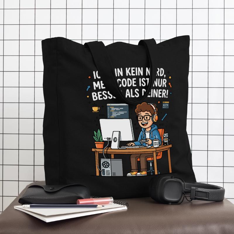 Coder Humor Programmierer Spruch Midweight recycelter Stoffbeutel von Stanley/Stella