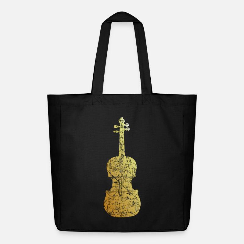 Viola (Ancient Gold) - Midweight Recycled Tote Bag by Stanley/Stella - black