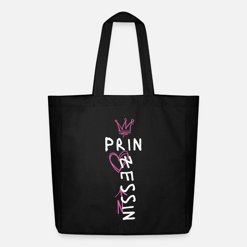 Prinzessin Streetstyle Design - Midweight recycelter Stoffbeutel von Stanley/Stella - Schwarz