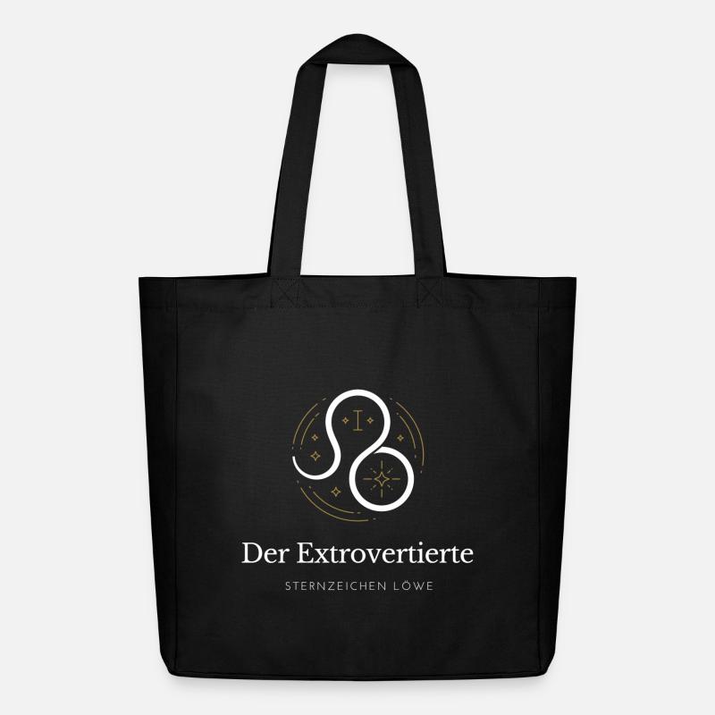 Der Extrovertierte - Sternzeichen Löwe - Midweight recycelter Stoffbeutel von Stanley/Stella - Schwarz