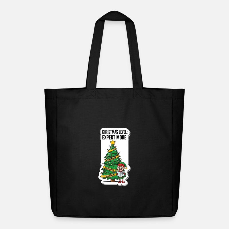 Mode Expert niveau de Noël - Tote bag Stanley/Stella Midweight recyclé - noir