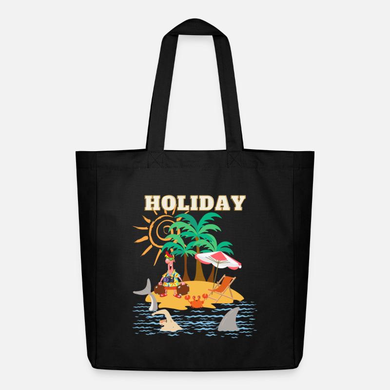 Holiday ART - Midweight recycelter Stoffbeutel von Stanley/Stella - Schwarz