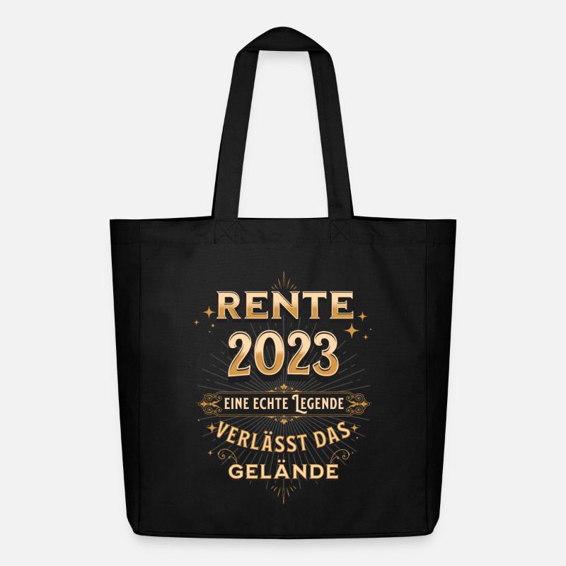 Rente 2023 Eine echte Legende verlässt das Gelände - Midweight recycelter Stoffbeutel von Stanley/Stella - Schwarz