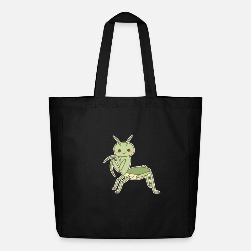 Elegant Praying Mantis - Midweight Recycled Tote Bag by Stanley/Stella - black