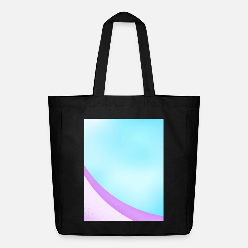 Abstract Pastel Gradient Design - Midweight Recycled Tote Bag by Stanley/Stella - black