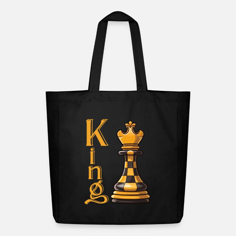 Roi des échecs Élégance - Tote bag Stanley/Stella Midweight recyclé - noir