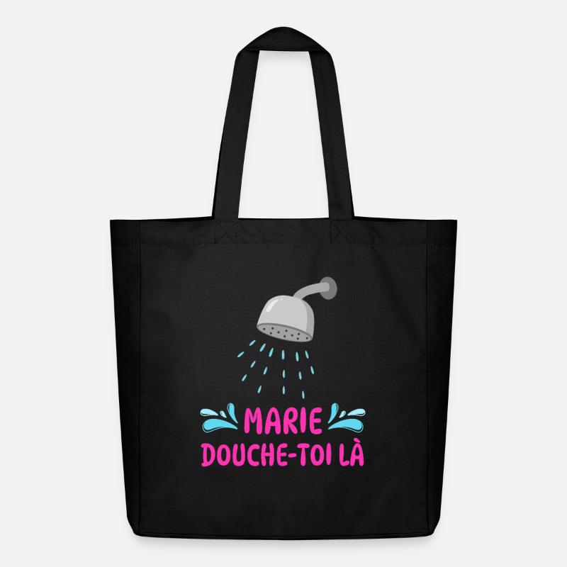Marie, dusch dort. - Midweight recycelter Stoffbeutel von Stanley/Stella - Schwarz