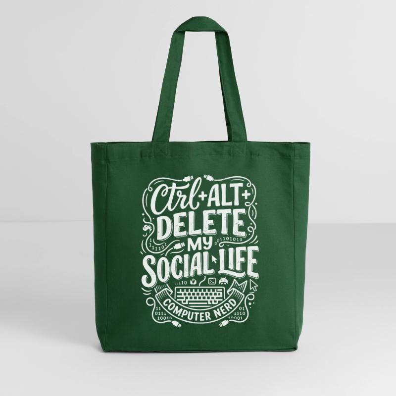 Ctrl+Alt+Delete – Computer Nerd Life Midweight Recycled Tote Bag by Stanley/Stella
