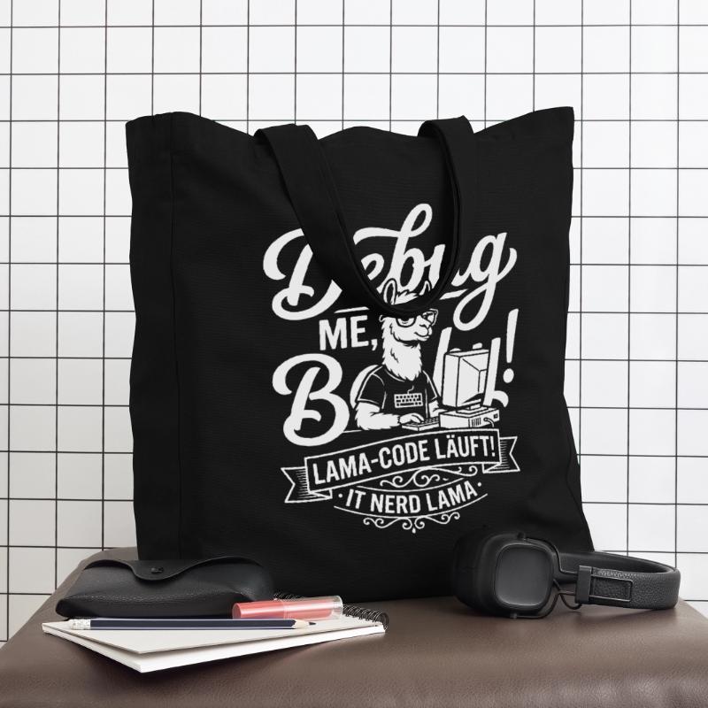 Lama Code Debug Design Midweight Recycled Tote Bag by Stanley/Stella