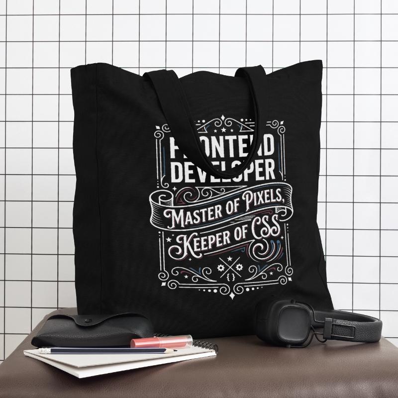 Frontend Developer Pixelmeister CSS Midweight Recycled Tote Bag by Stanley/Stella