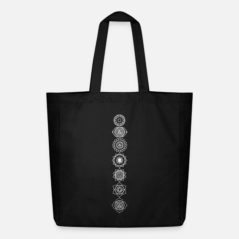 CHAKRAS - Tote bag Stanley/Stella Midweight recyclé - noir