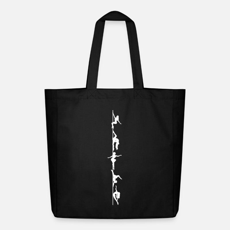 Pole dance Silhoutten blanc - Tote bag Stanley/Stella Midweight recyclé - noir