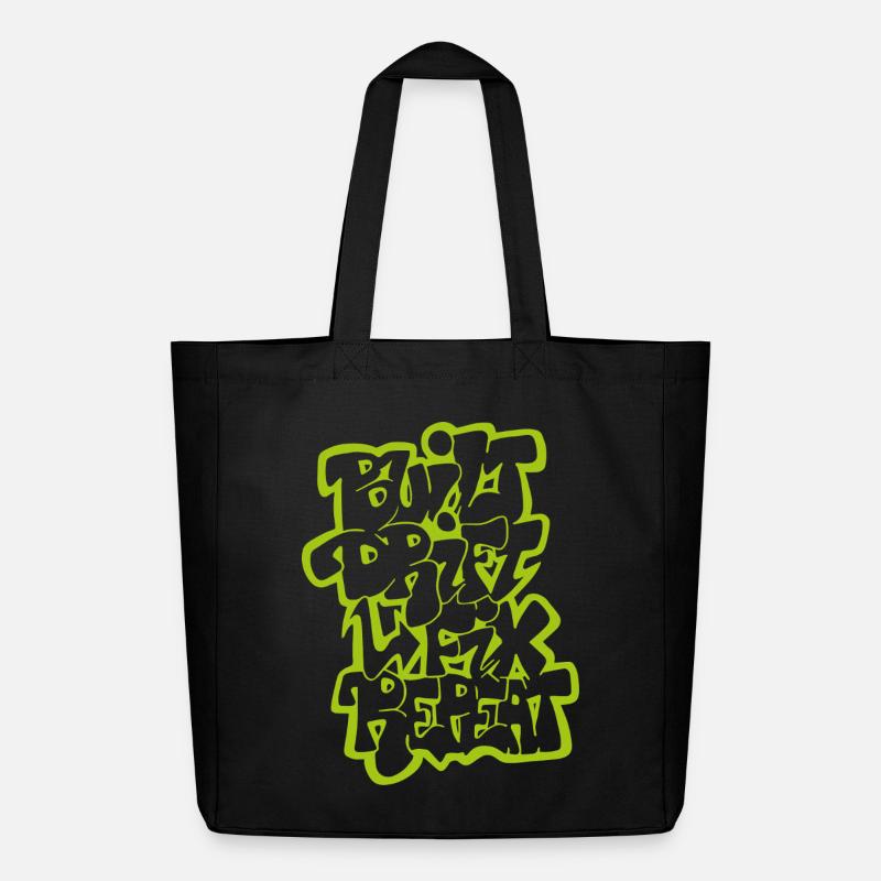 Dérivée construite Fix Repeat 02 - Tote bag Stanley/Stella Midweight recyclé - noir