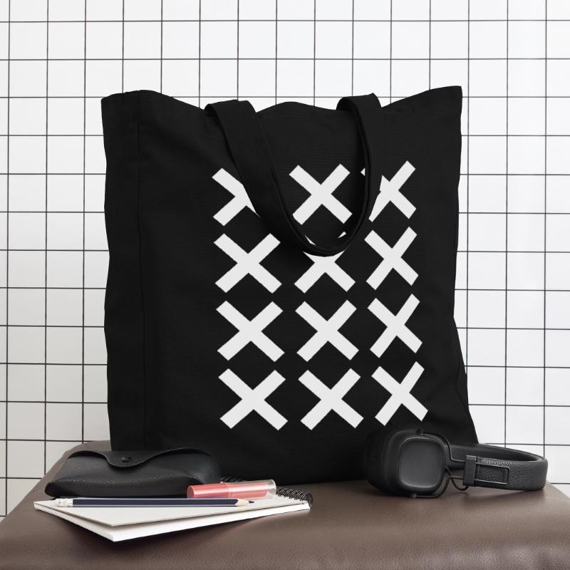 cross pattern design. Ideal gift forpattern design Midweight Recycled Tote Bag by Stanley/Stella