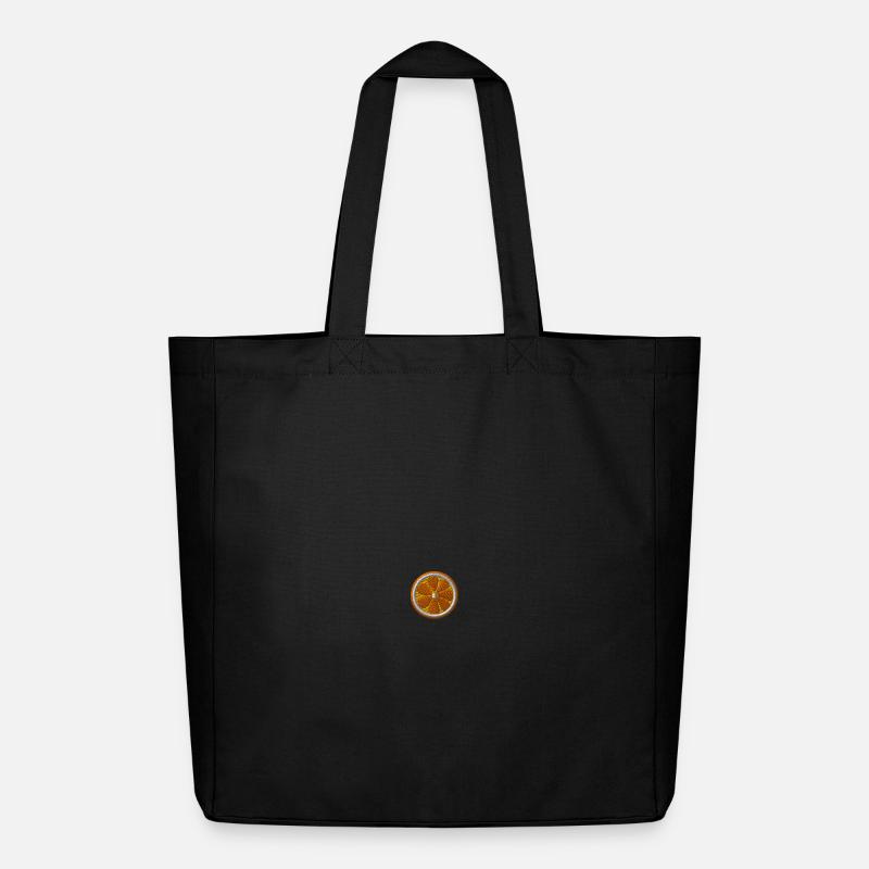 Orange bestickt - Midweight recycelter Stoffbeutel von Stanley/Stella - Schwarz