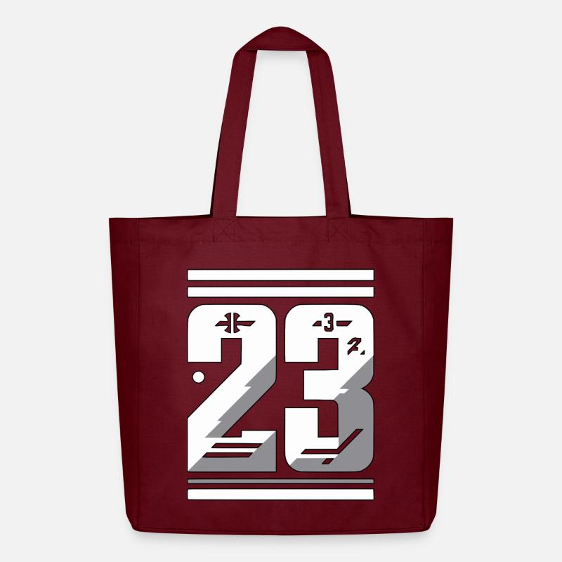 Graphique élégant numéro 23 - Tote bag Stanley/Stella Midweight recyclé - bordeaux