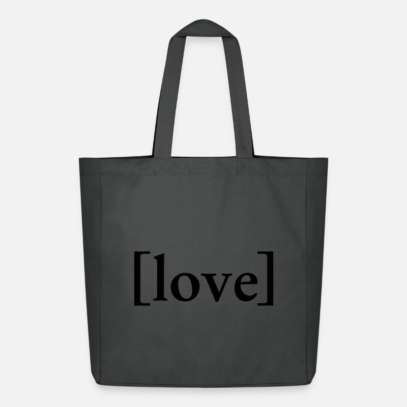 LOVE - Midweight recycelter Stoffbeutel von Stanley/Stella - Anthrazit
