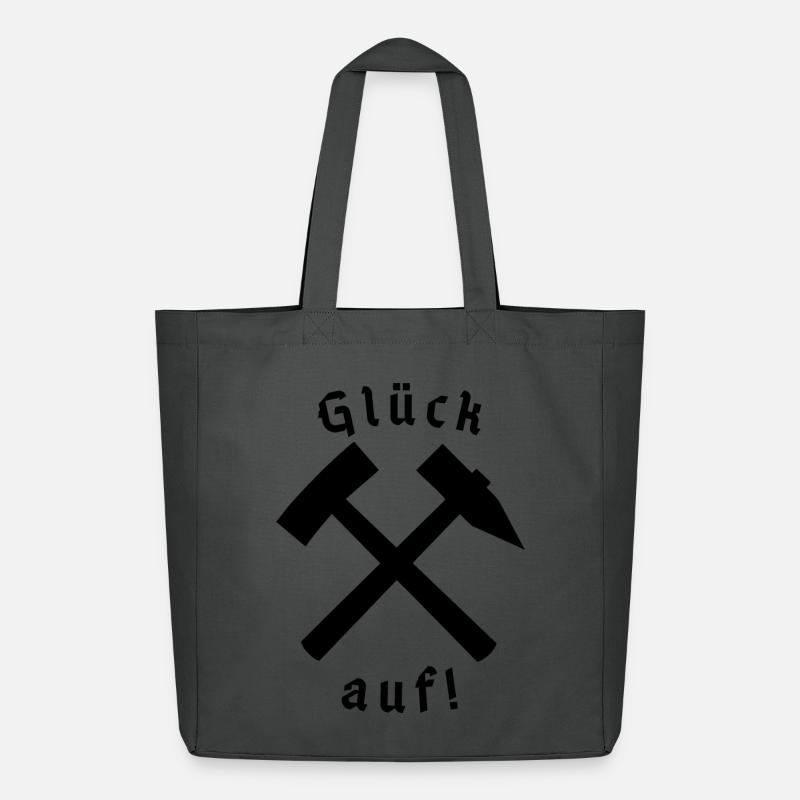 Glück auf! - Midweight recycelter Stoffbeutel von Stanley/Stella - Anthrazit