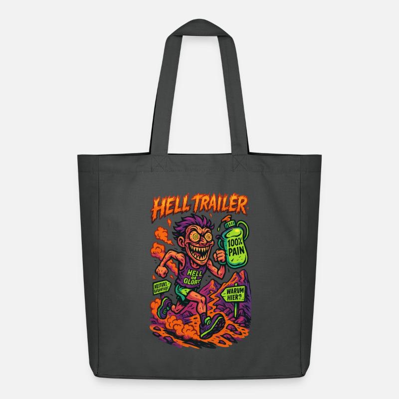 Hell Trailer - Crazy Trailrunner - Midweight recycelter Stoffbeutel von Stanley/Stella - Anthrazit