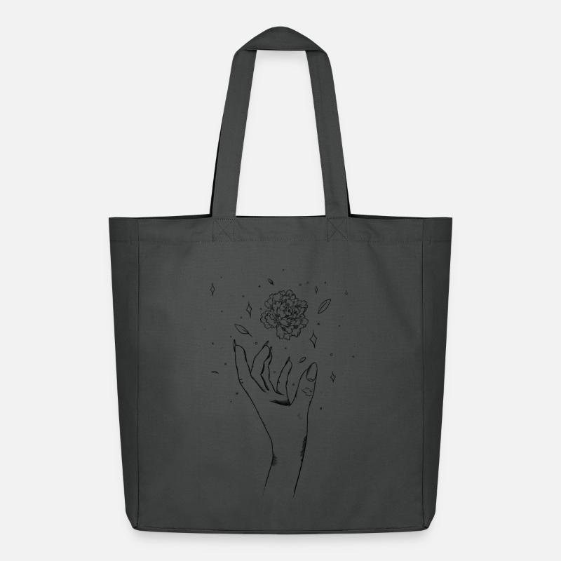 Flower witch - Midweight recycelter Stoffbeutel von Stanley/Stella - Anthrazit